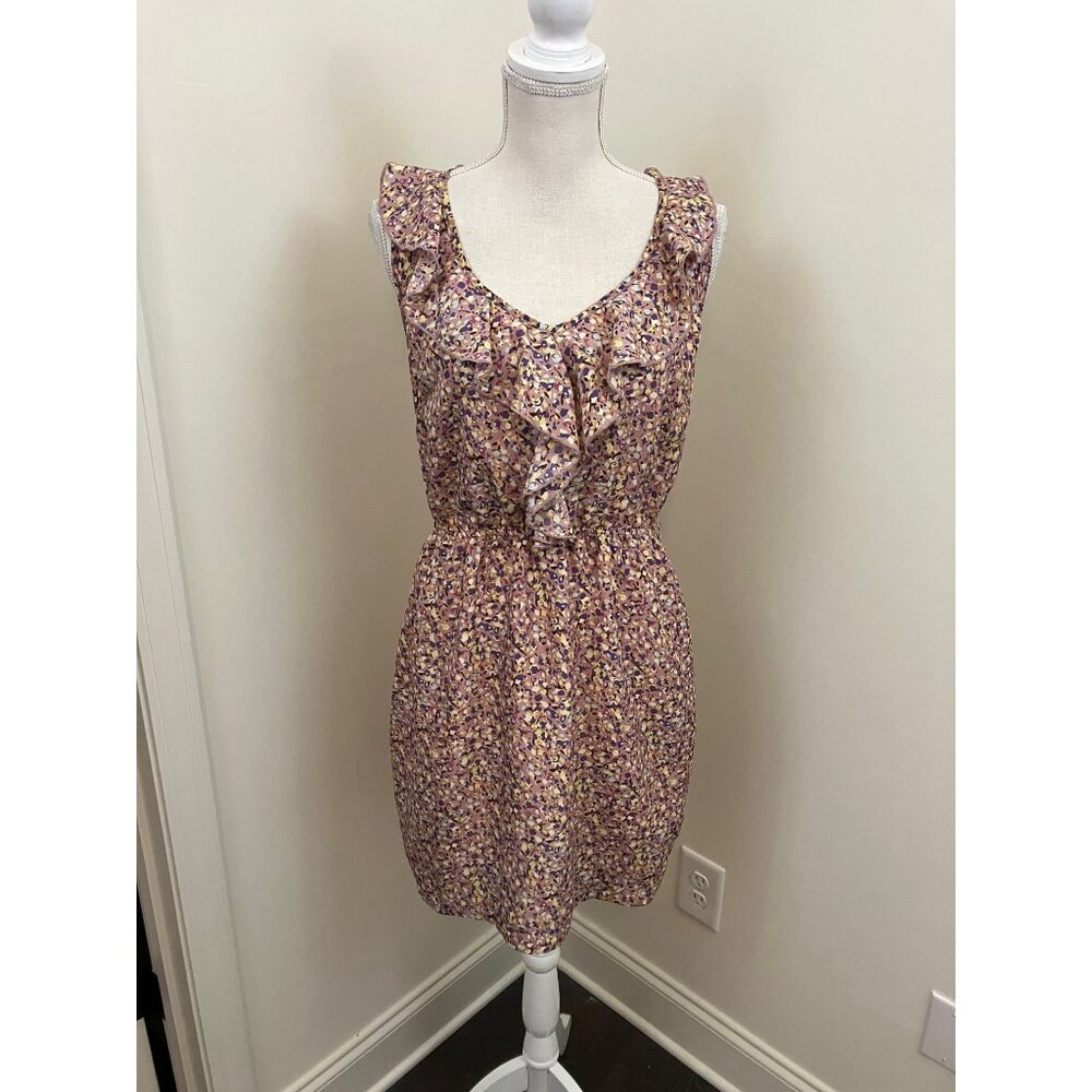 Delia's Multicolor Sleeveless Dress Ruffled Bodice Size Large